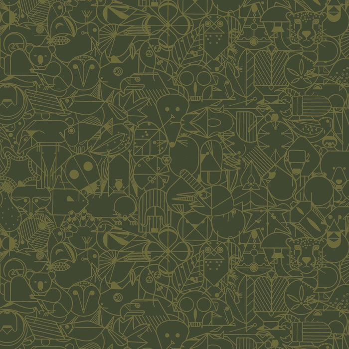 End Paper Basics by Charlie Harper - End Paper CH - 300 Thicket - Half Yard - July 2024 - Modern Fabric Shoppe