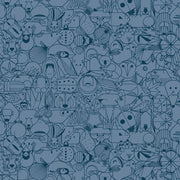 End Papers Vol. 2 by Charley Harper - CH - 300 - DENIM Half Yard - Modern Fabric Shoppe