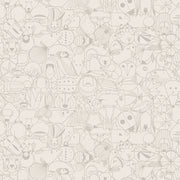 End Papers Vol. 2 by Charley Harper - CH - 300 - SNOW Half Yard - Modern Fabric Shoppe