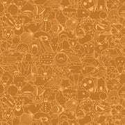 End Papers Vol. 2 by Charley Harper - CH - 300 - TOFFEE Half Yard - Modern Fabric Shoppe