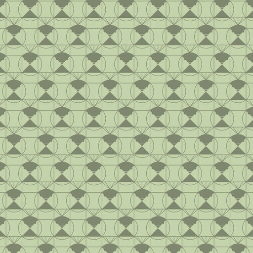 End Papers Vol. 2 by Charley Harper - Chickadee CH - 436 - JADE Half Yard - Modern Fabric Shoppe