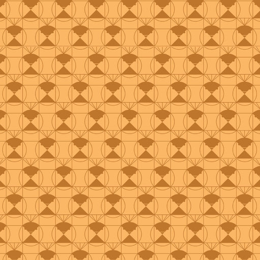 End Papers Vol. 2 by Charley Harper - Chickadee CH - 436 - TOFFEE Half Yard - Modern Fabric Shoppe