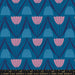 Endpaper by Jen Hewitt - Tulips RS 6043 16 - Blue Raspberry - Half Yard - November 2024 - Modern Fabric Shoppe