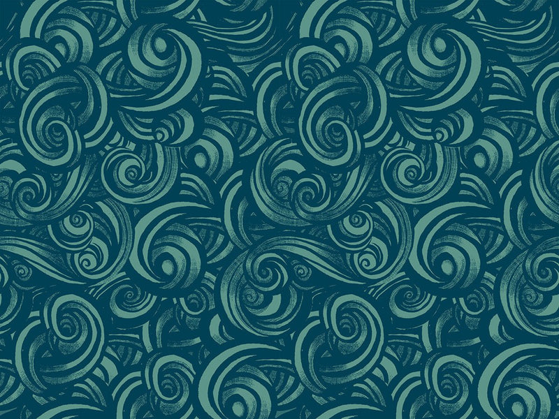 Fireglow by Sarah Watts - Smoke RS 2135 15 - Turquoise Half Yard - April 2026 - Modern Fabric Shoppe