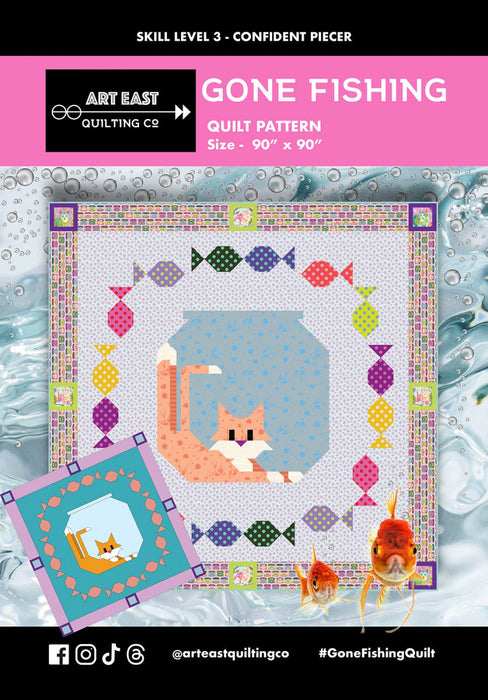 Gone Fishing Quilt Pattern By Art East Quilting Co. - Modern Fabric Shoppe