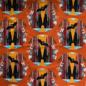 Harvest Vol. 2 by Charley Harper - Bat Caves CH - 154 Orange Half Yard - 2023 - Modern Fabric Shoppe