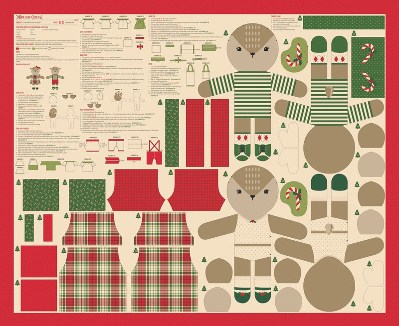 Holiday Cheer by Stacy Lest Hsu- Doll Panel 20979 11- May 2026 - Modern Fabric Shoppe