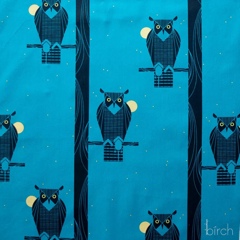 Iconic Vol. 2 by Charley Harper- Moon Owl CH-234 Half Yard- 2026 - Modern Fabric Shoppe