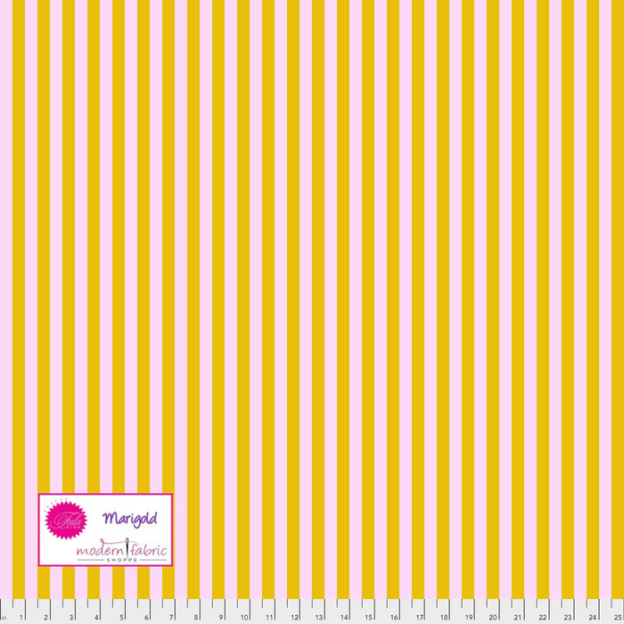 Tula Pink- True Colors Tent Stripe- PWTP069.MARIGOLD- Half Yard