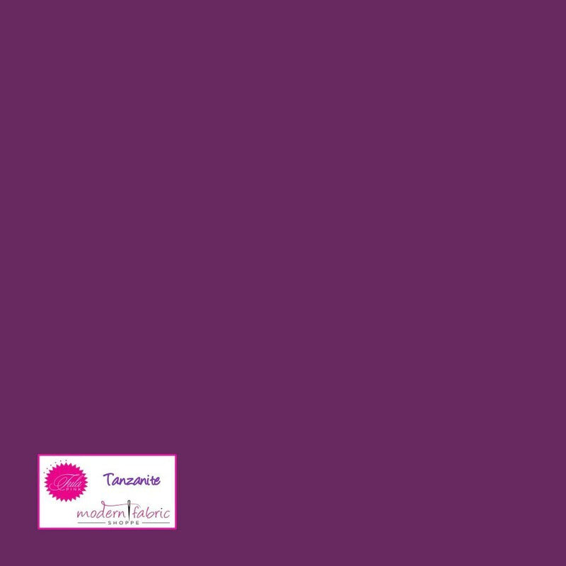Tula Pink Dragon's Breath Solid- CSFSESS.TANZANITE- Half Yard