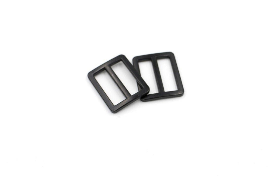 Matte Black 1 inch (25mm) Flat Slider- Set of 2