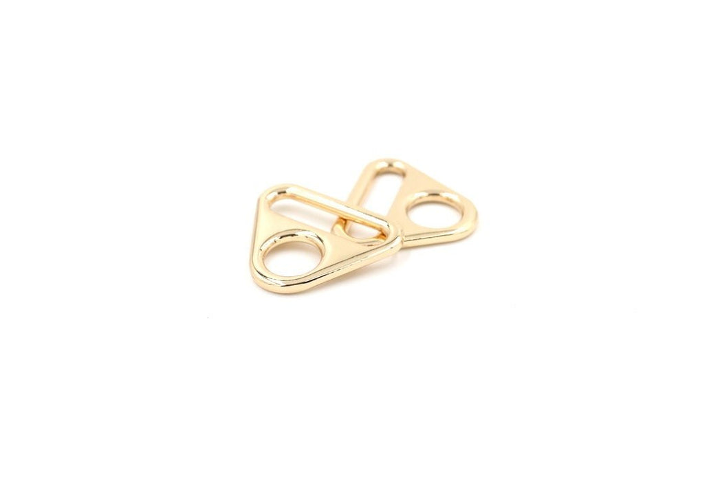 Gold 1 inch (25mm) Triangle Ring- Set of 2