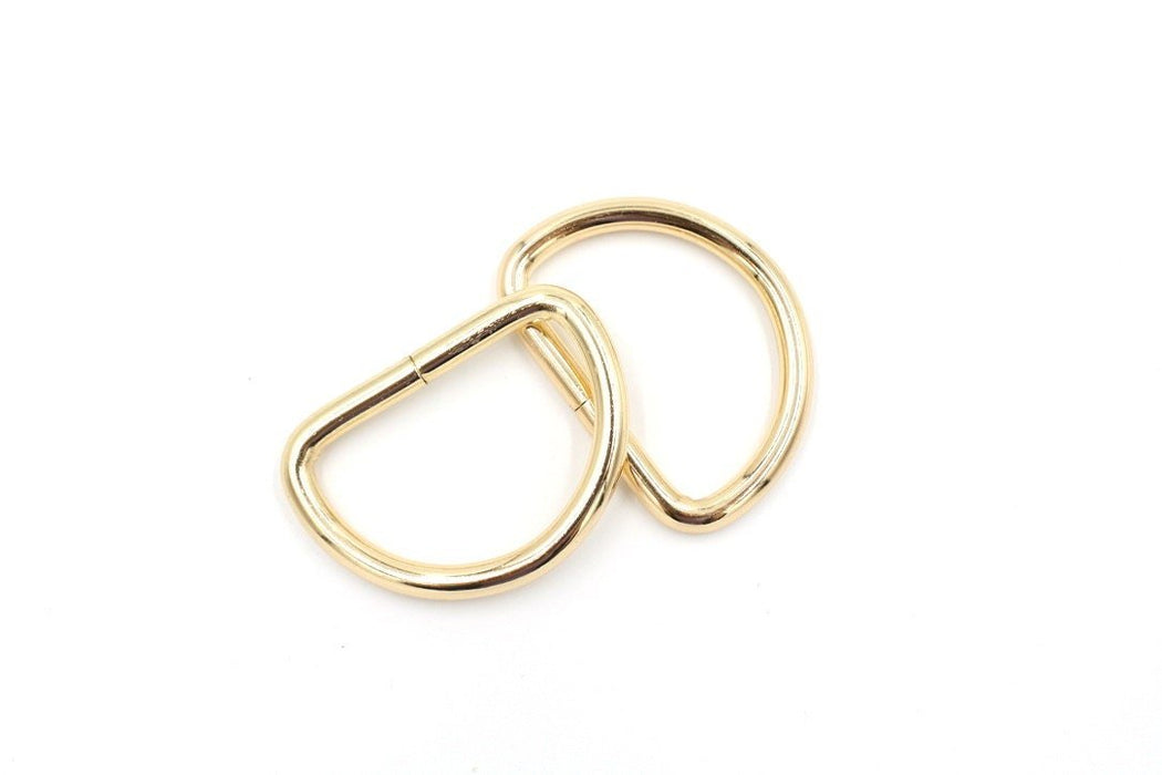 Gold 1 1/2 inch (38mm) D-Ring Hardware- Set of 2