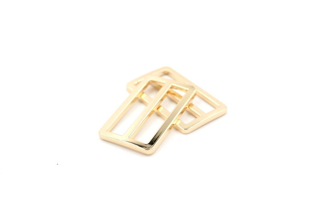 Gold 1 1/2 inch (38mm) Flat Slider- Set of 2