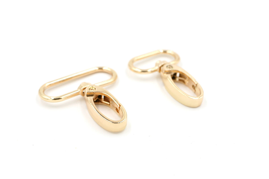Gold 1 1/2 inch (38mm) Swivel Hook- Set of 2