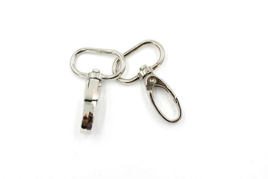 Silver 1 inch (25mm) Swivel Hook- Set of 2