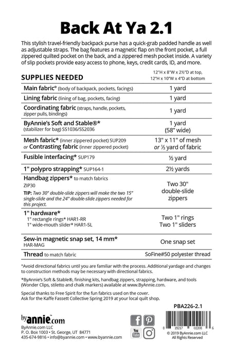 By Annie- Back at Ya 2.1 Mini Backpack