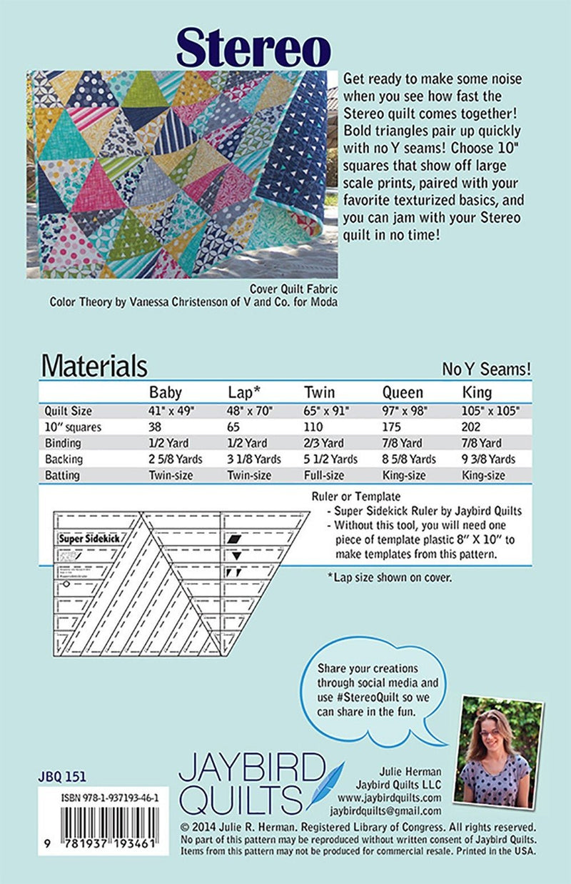Stereo Quilt Pattern By Jaybirds Quilts