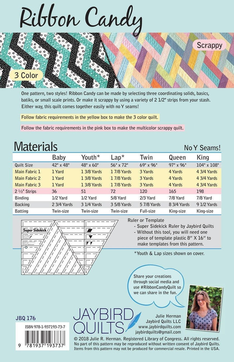 Ribbon Candy Quilt Pattern By Jaybirds Quilts