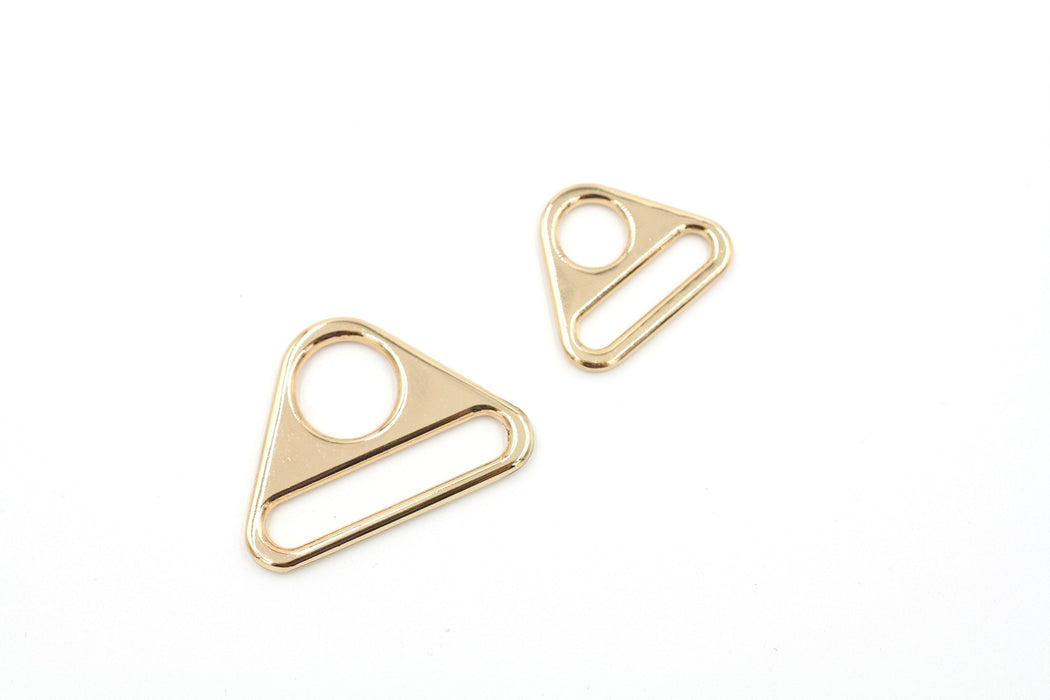 Gold 1 1/2 inch (38mm) Triangle Ring- Set of 2