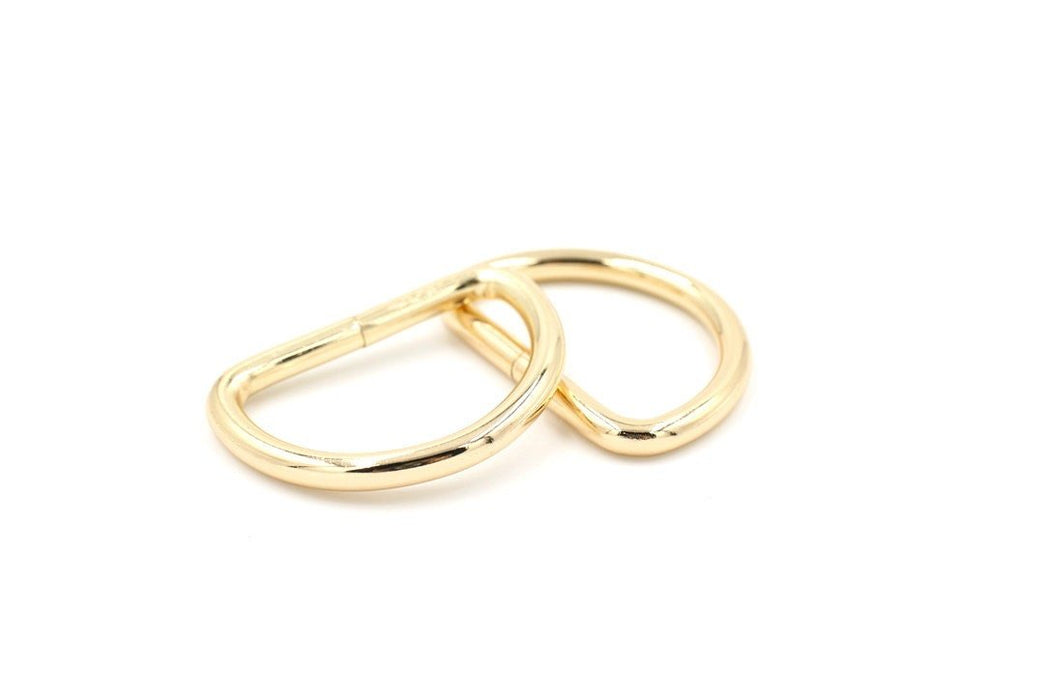 Gold 1 1/2 inch (38mm) D-Ring Hardware- Set of 2