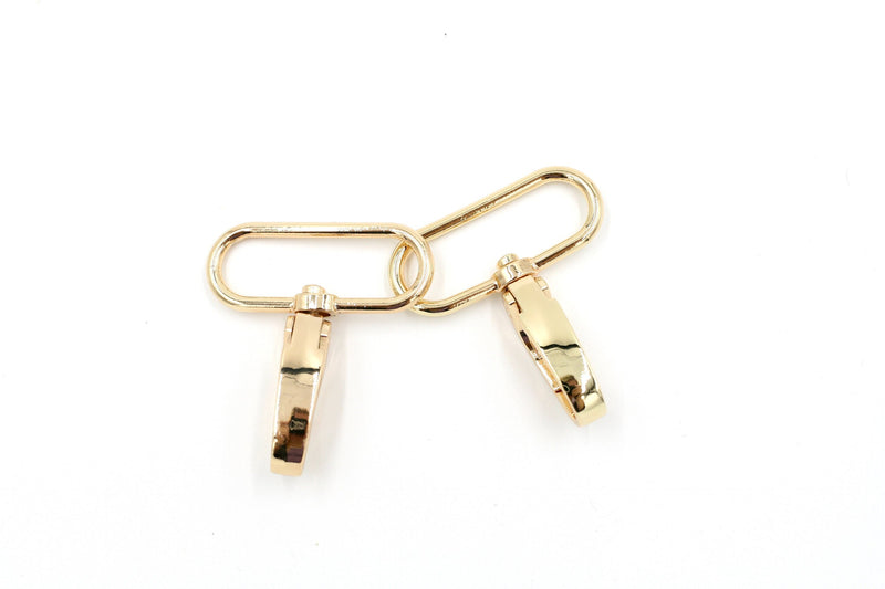 Gold 1 1/2 inch (38mm) Swivel Hook- Set of 2