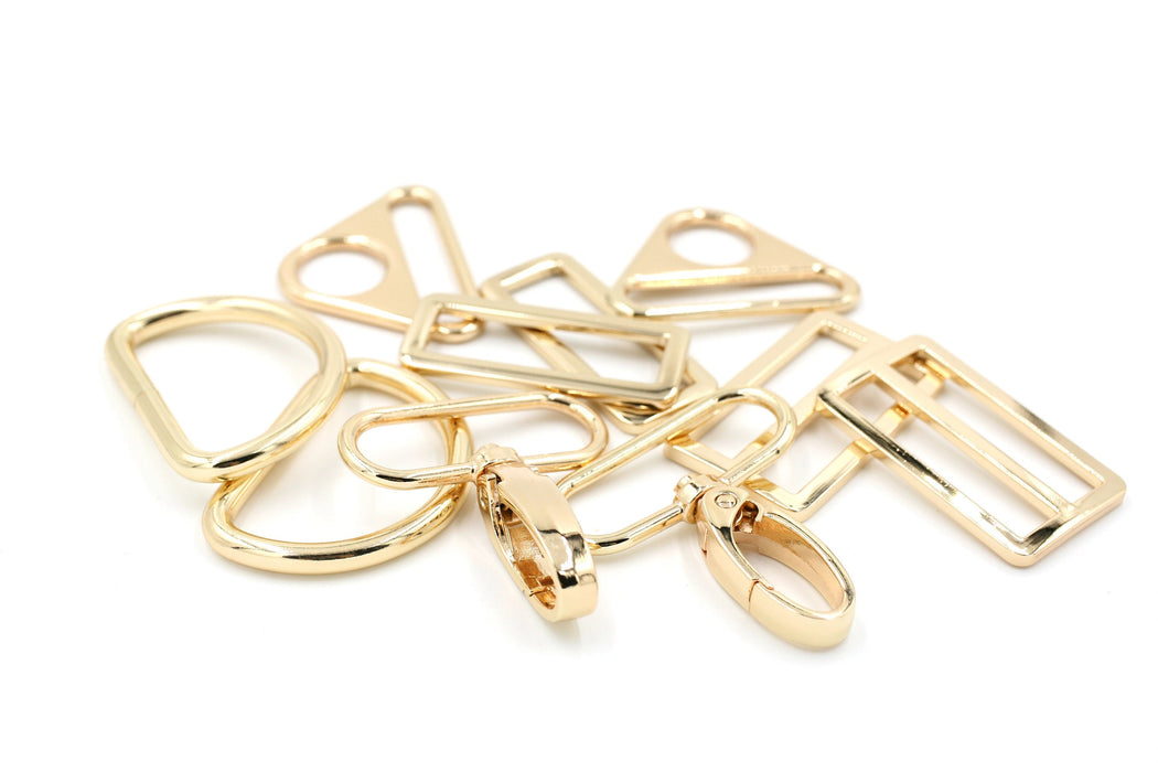 Gold 1 1/2 inch (38mm) Swivel Hook- Set of 2