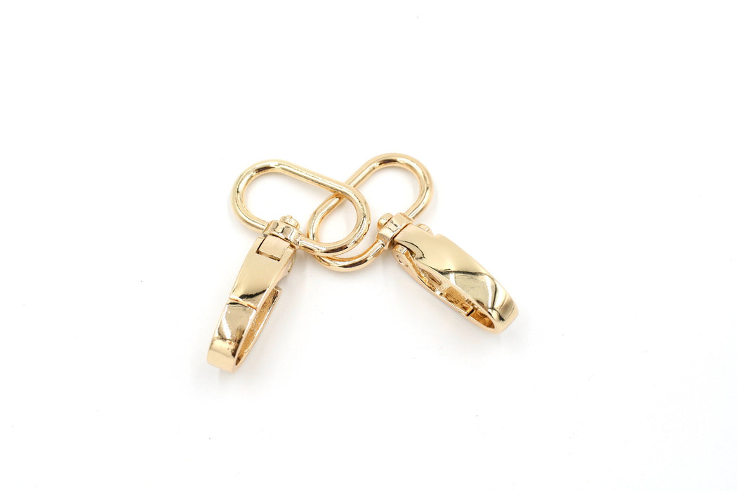 Gold 1 inch (25mm) Swivel Hook- Set of 2