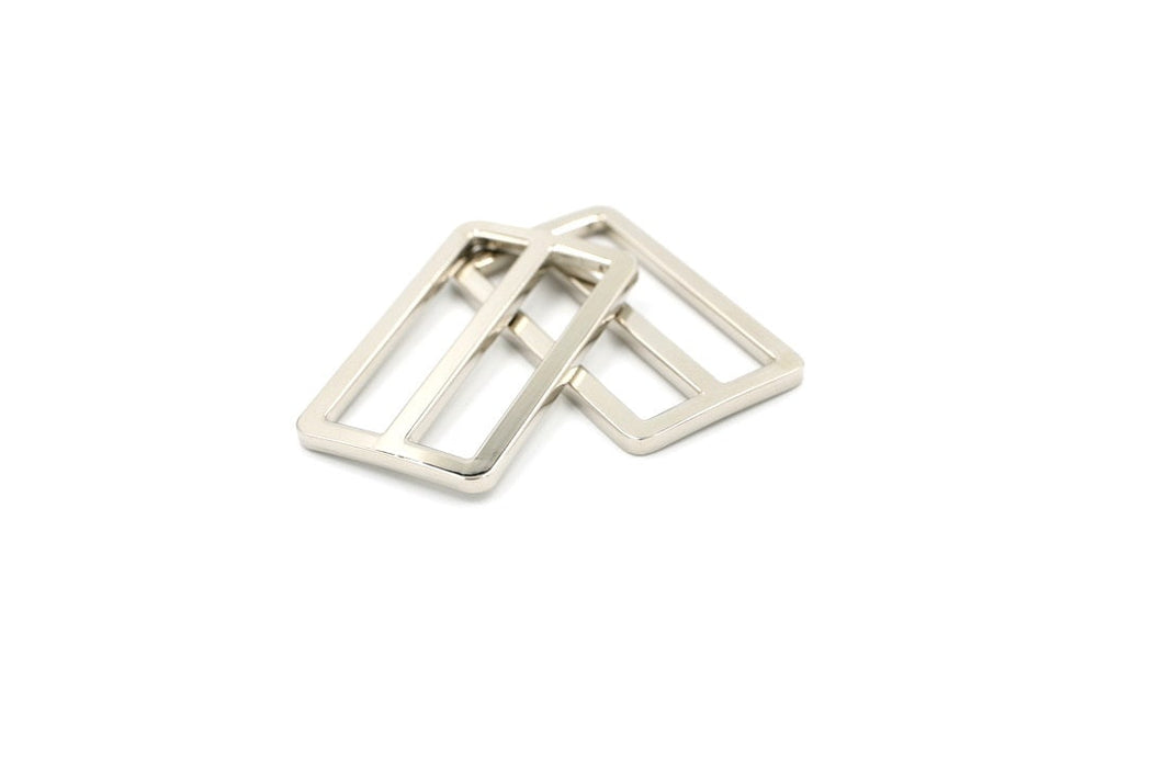 Silver 1 1/2 inch- 38mm Flat Slider- Set of 2