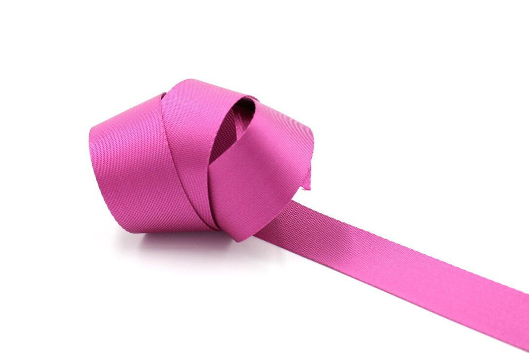 Pink 1.5 inch (38mm) width Nylon Webbing- by the yard