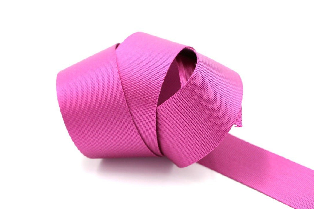 Pink 1.5 inch (38mm) width Nylon Webbing- by the yard