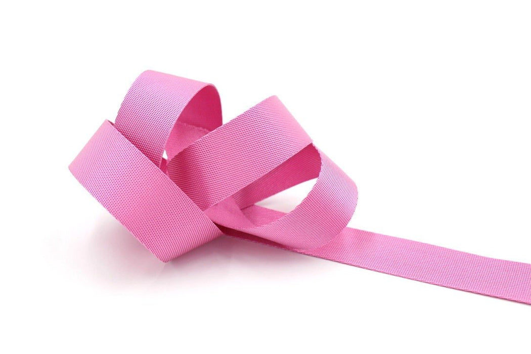 Hot Pink 1 inch (25mm) width Nylon Webbing- by the yard