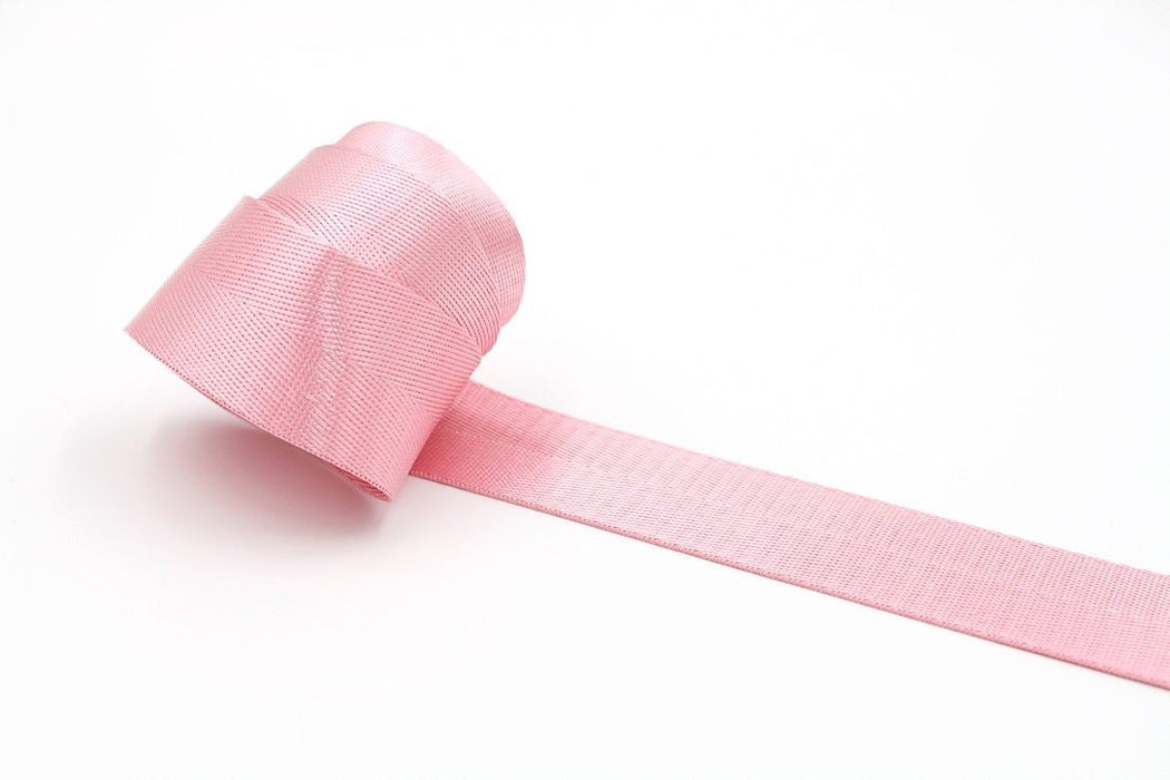 Light Pink Herringbone 1.5 inch (38mm) width Nylon Webbing-by the yard