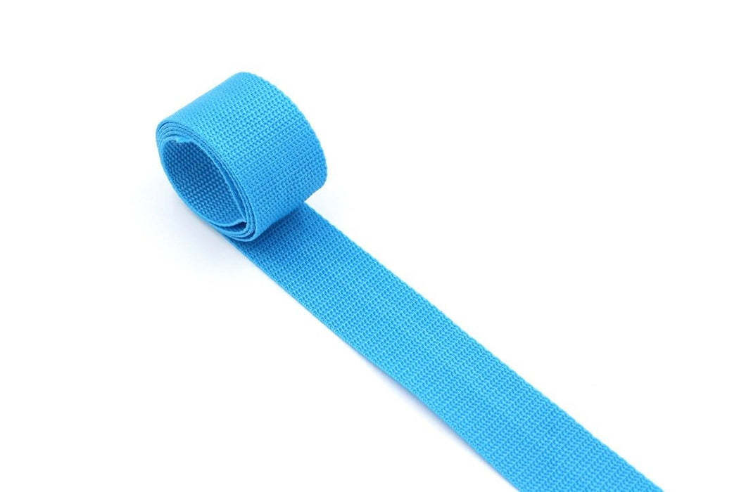 Turquoise Polypropylene 1.5 inch (38mm) width Webbing-by the yard