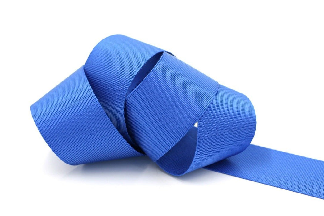 Blue 1.5 inch (38mm) width Nylon Webbing- by the yard