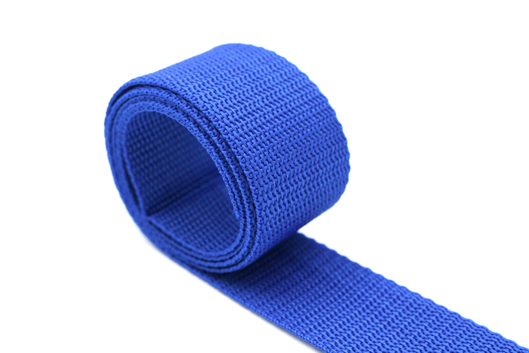 Blue Polypropylene 1.5 inch (38mm) width Webbing- by the yard