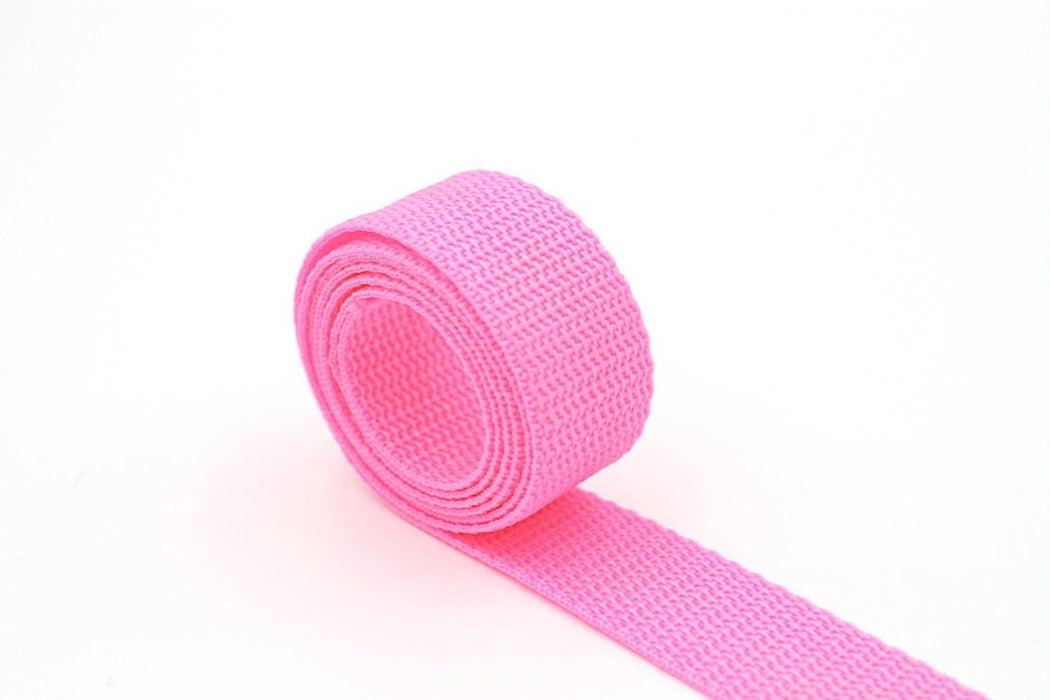 Neon Polypropylene 1 inch (25mm) width Webbing- by the yard