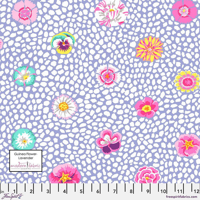 Kaffe Fassett August 2022 Collective- Guinea Flower PWGP059.LAVENDER- Half Yard - Modern Fabric Shoppe