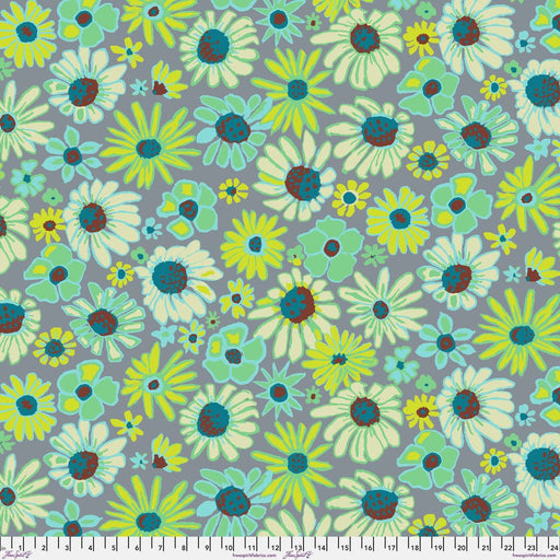 Kaffe Fassett August 2024 Collective - Bloomers - PWBM093.GREY - Half Yard - Modern Fabric Shoppe