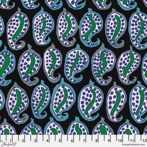 Kaffe Fassett August 2024 Collective - Pasha Paisley - PWBM096.BLACK - Half Yard - Modern Fabric Shoppe
