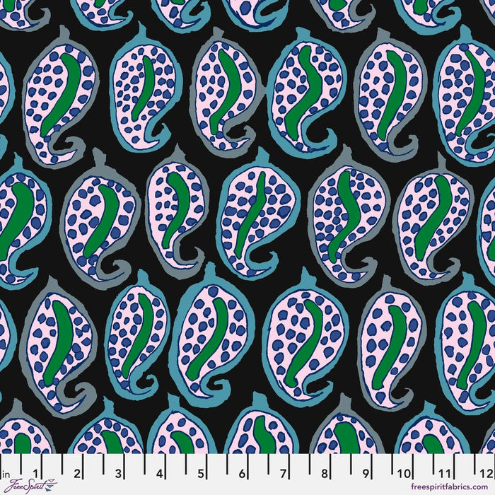 Kaffe Fassett August 2024 Collective - Pasha Paisley - PWBM096.BLACK - Half Yard - Modern Fabric Shoppe