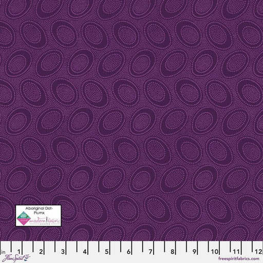 Kaffe Fassett Collective- Aboriginal Dot PWGP071.PLUMX- Half Yard - Modern Fabric Shoppe