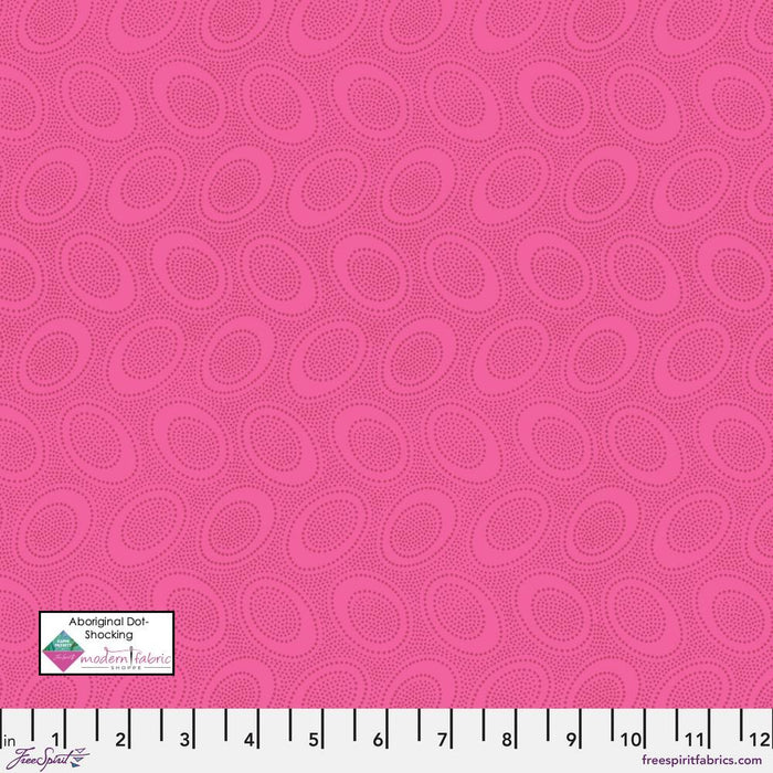 Kaffe Fassett Collective- Aboriginal Dot PWGP071.SHOCK- Half Yard - Modern Fabric Shoppe