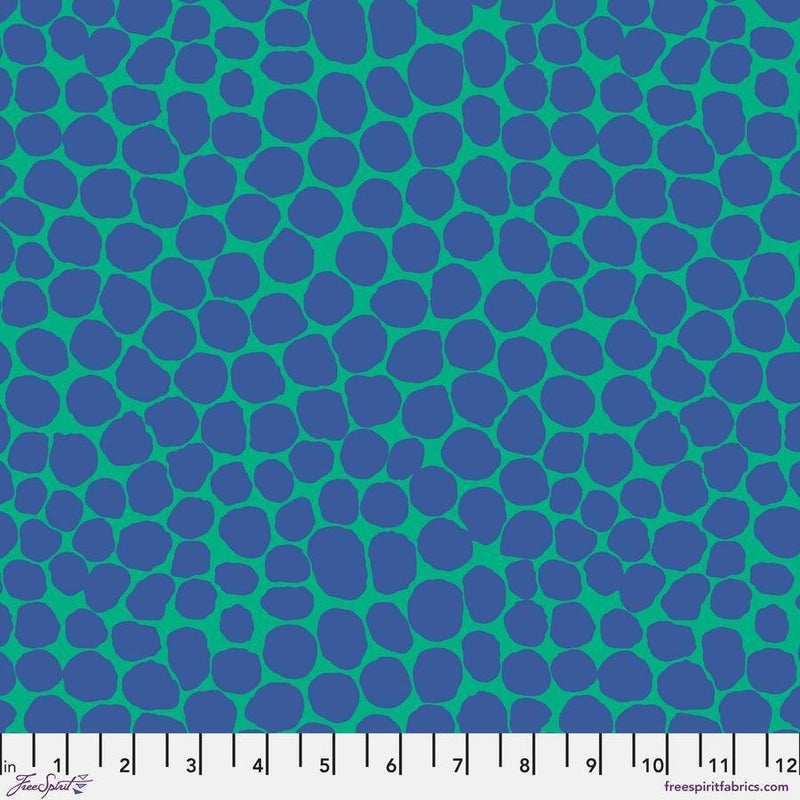 Kaffe Fassett Collective Fabric - Brandon Mably - Jumble PWBM053.OCEAN - Half Yard - Modern Fabric Shoppe