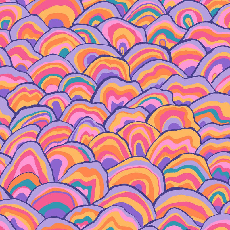 Kaffe Fassett Collective Fabric - Brandon Mably - Wobble PWBM092.PASTEL - Half Yard - Modern Fabric Shoppe