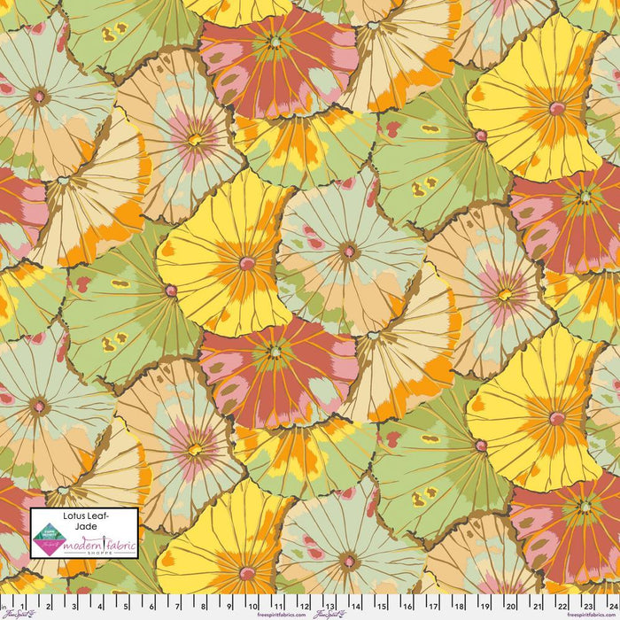 Kaffe Fassett Collective- Lotus Leaf GP29.JADE- Half Yard - Modern Fabric Shoppe