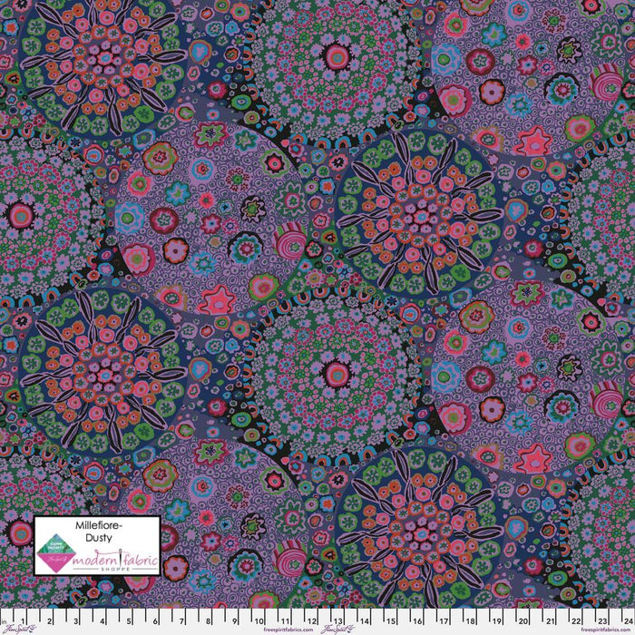 Kaffe Fassett Collective- Millefiore PWGP092.DUSTY- Half Yard - Modern Fabric Shoppe