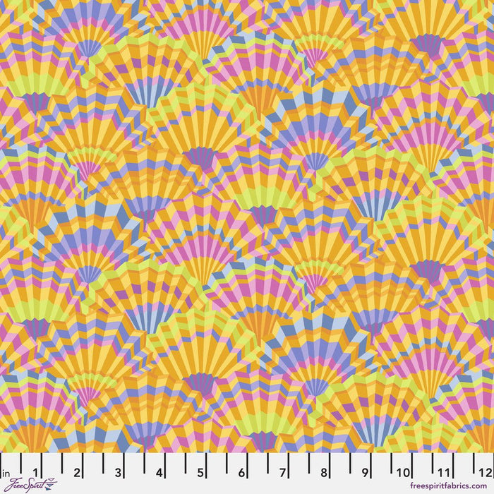 Kaffe Fassett Collective - Paper Fans PWGP143.YELLOW - Half Yard - Modern Fabric Shoppe