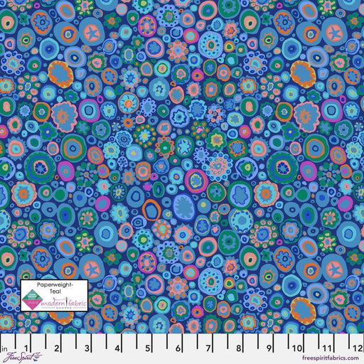 Kaffe Fassett Collective- Paperweight GP20.TEAL- Half Yard - Modern Fabric Shoppe