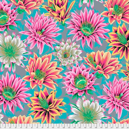Kaffe Fassett Collective - Philip Jacob - Cactus Flower PWPJ096.TAWNY - Half Yard - Modern Fabric Shoppe